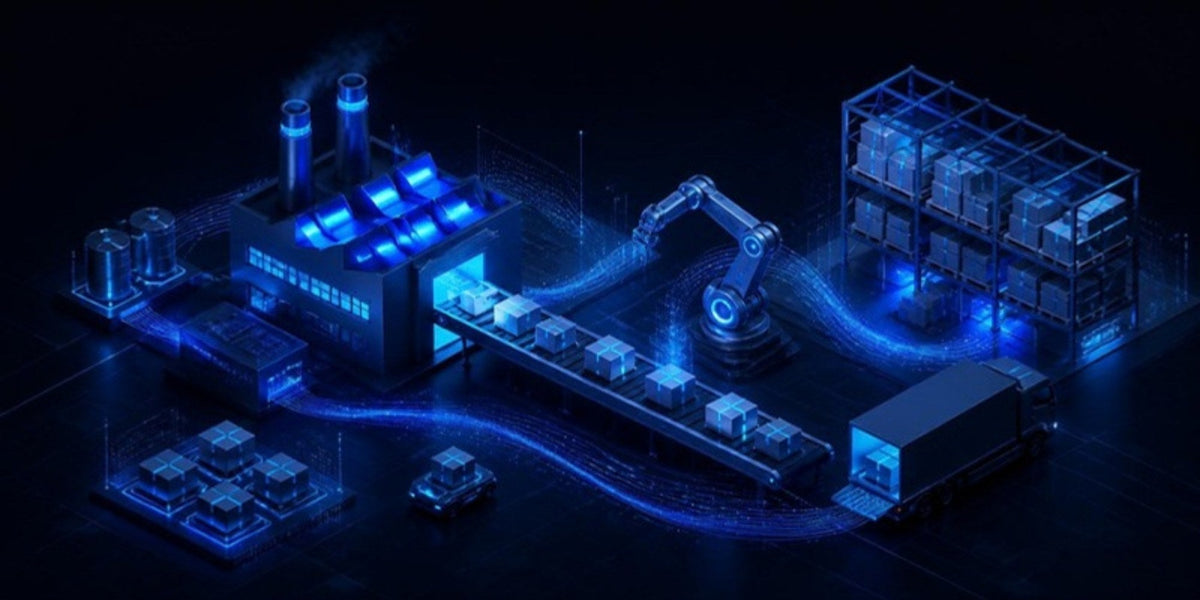 Connected operations and ERP illustration