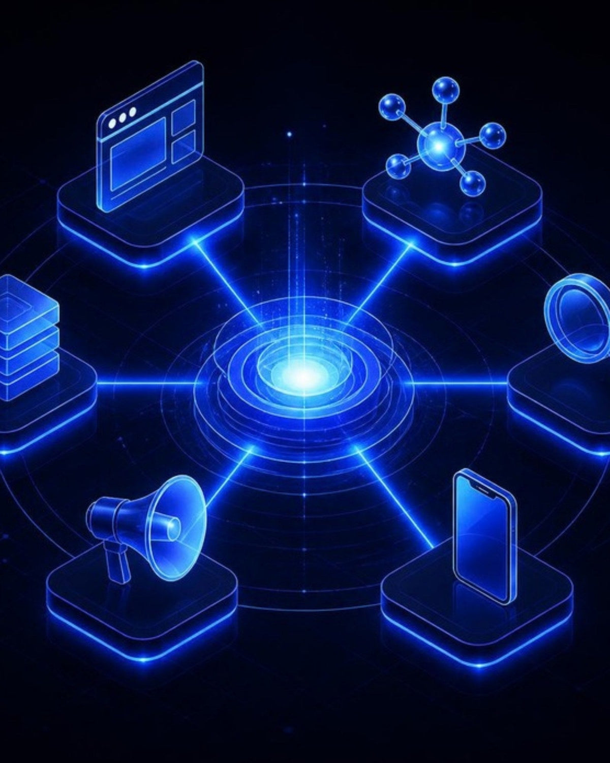 One connected team illustration