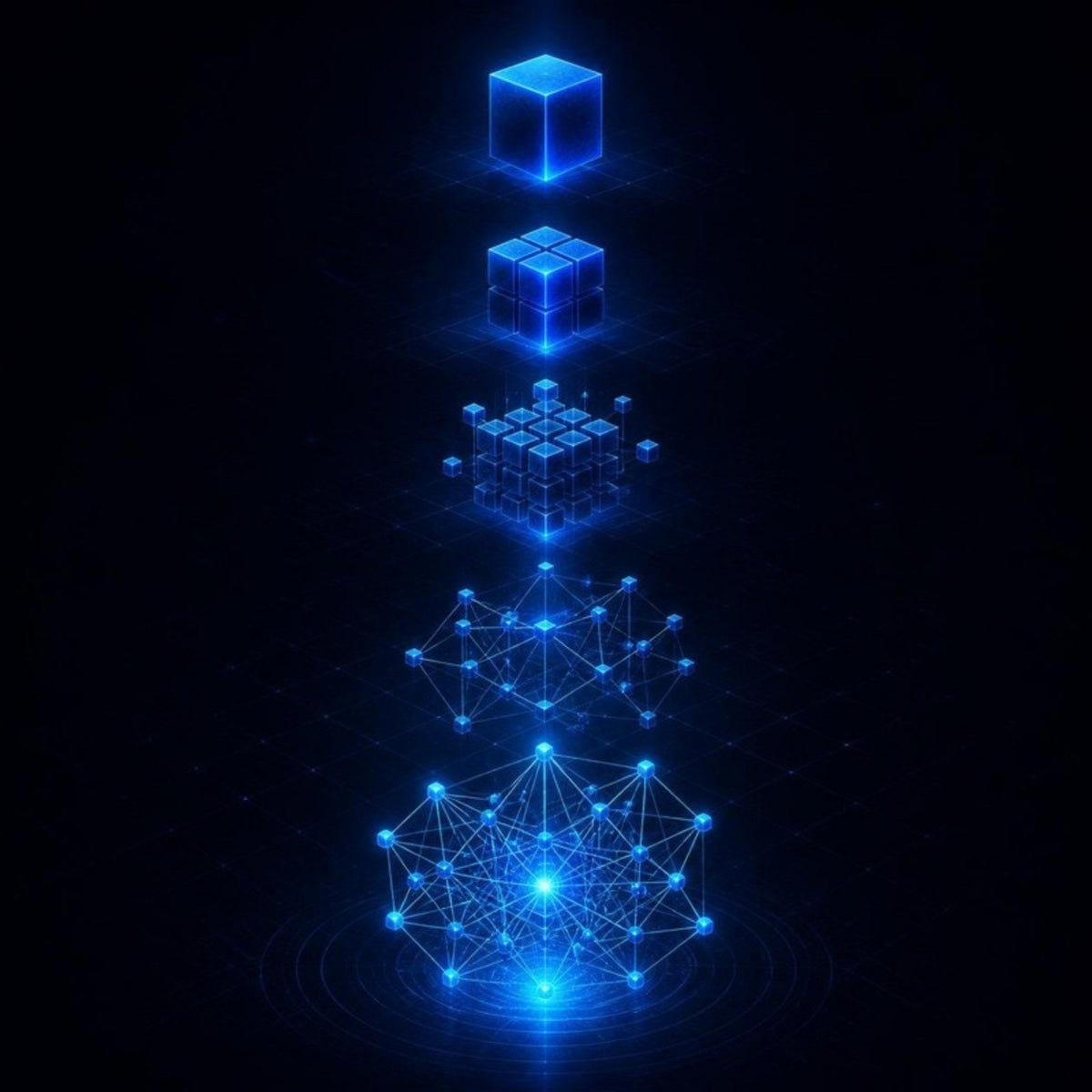 Technology evolution illustration