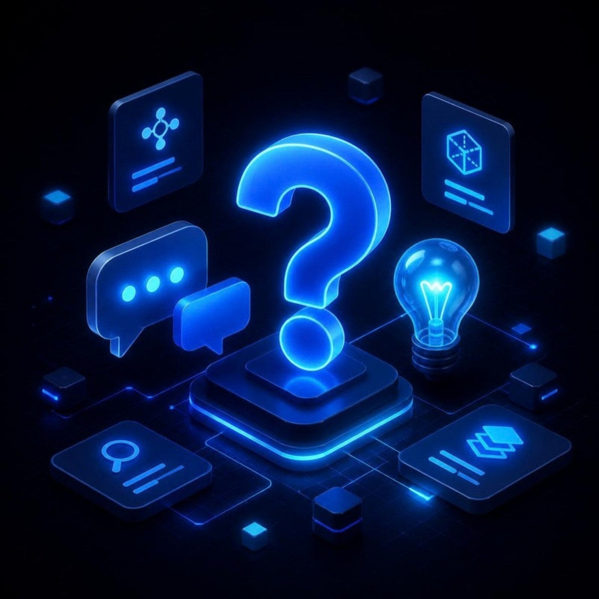 Questions and answers illustration