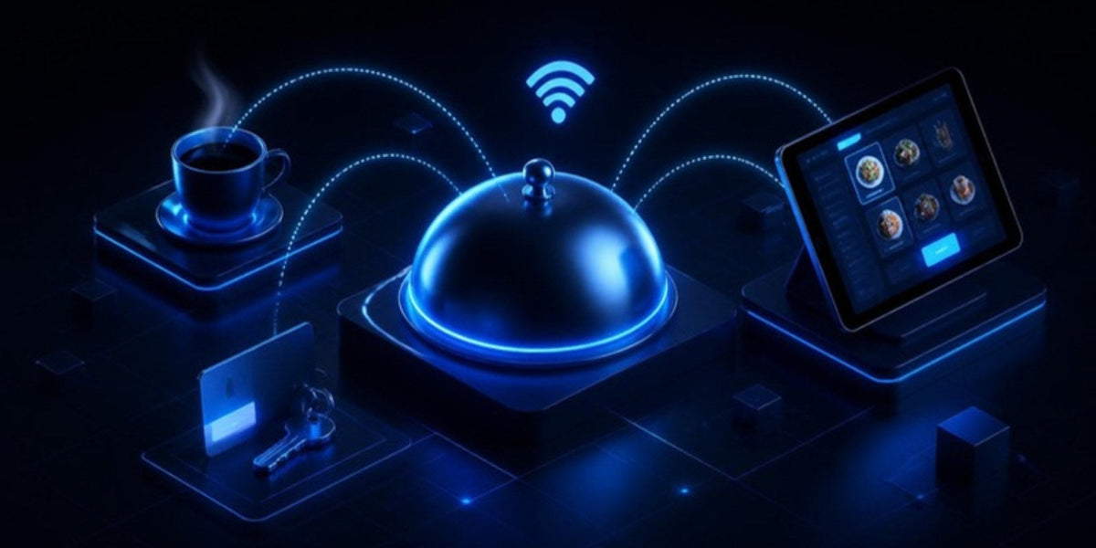 Restaurants and hospitality technology illustration