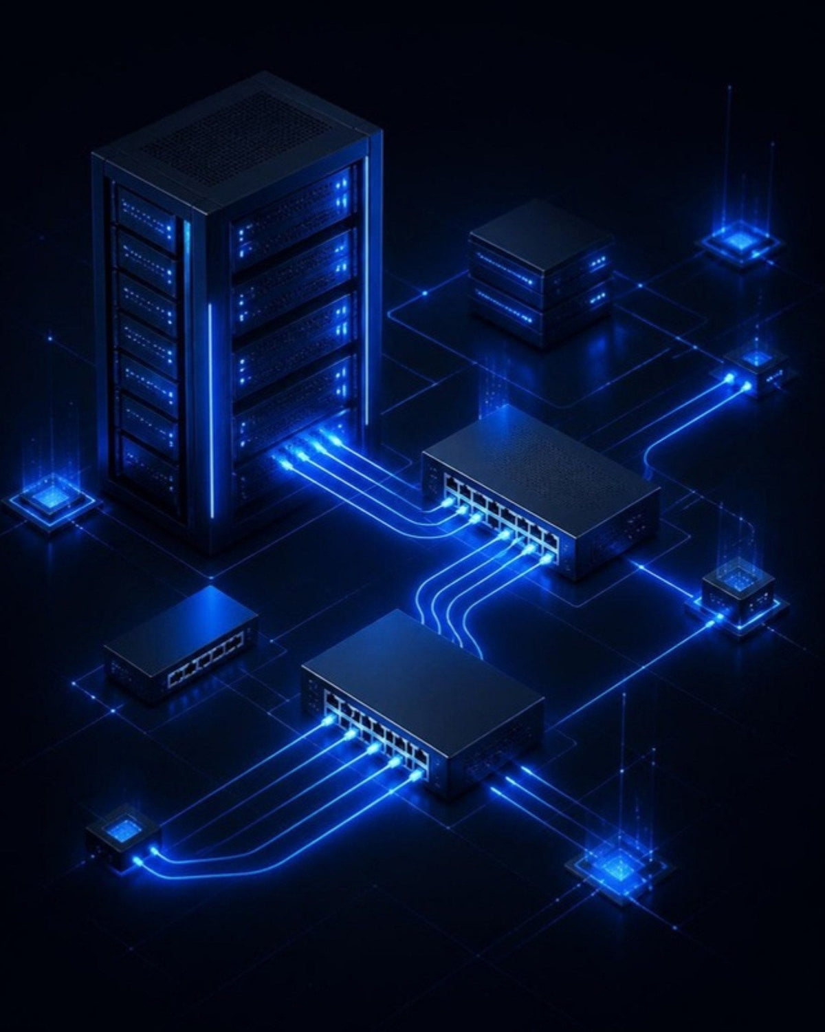 Network infrastructure illustration